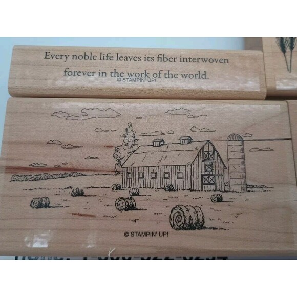 Stampin Up Farm Life Wood Block Stamp Set - Picture 3 of 5